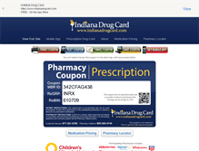Tablet Screenshot of indianadrugcard.com
